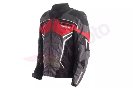 Chaqueta de moto textil Adrenaline Scorpio PPE negro/rojo/gris XL-2