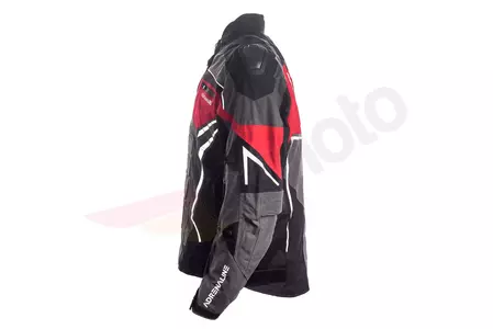 Adrenaline Scorpio PPE čierna/červená/šedá XL textilná bunda na motorku-3