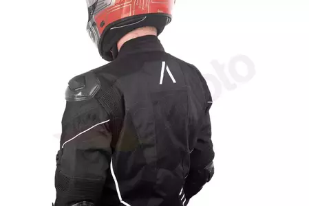 Giacca da moto Adrenaline Virgo PPE in tessuto nero 3XL-9