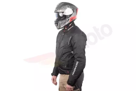 Chaqueta de moto textil Adrenaline Hercules PPE negra 5XL-6