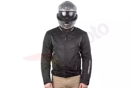 Chaqueta de moto textil Adrenaline Hercules PPE negra XL-5