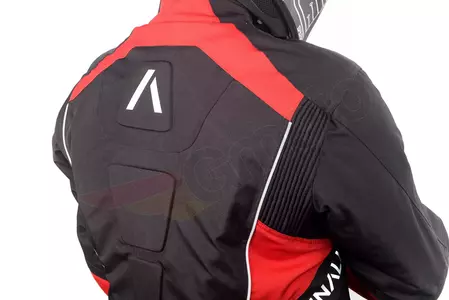 Casaco têxtil para motas Adrenaline Hercules PPE preto/vermelho 3XL-9