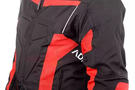 Adrenaline Hercules PPE tekstilna motoristična jakna črna/rdeča L-10
