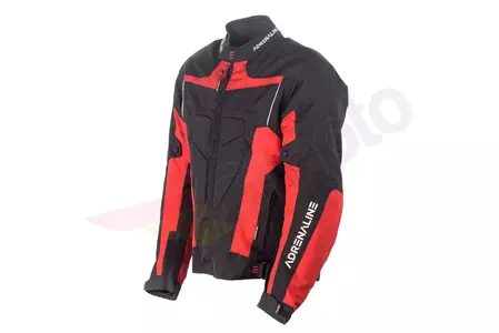 Veste moto Adrenaline Hercules PPE textile noir/rouge M-2