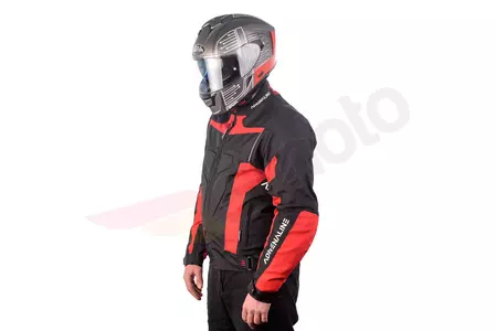 Adrenaline Hercules PPE υφασμάτινο μπουφάν μοτοσικλέτας μαύρο/κόκκινο S-6