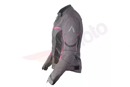 Adrenaline Love Ride 2.0 PPE jachetă de motocicletă pentru femei din material textil negru/roz/gri L-3