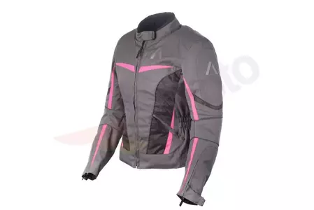 Adrenaline Love Ride 2.0 PPE tekstilmotorcykeljakke til kvinder sort/rosa/grå XS-2