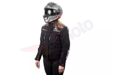 Motorcykeljacka i textil för kvinnor Adrenaline Orion Lady PPE svart L-6