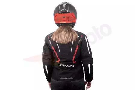 Motorcykeljacka i textil för kvinnor Adrenaline Orion Lady PPE svart L-8