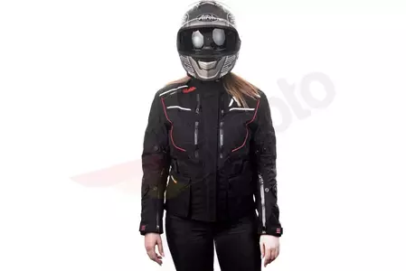 Γυναικείο υφασμάτινο μπουφάν μοτοσικλέτας Adrenaline Orion Lady PPE μαύρο S-5