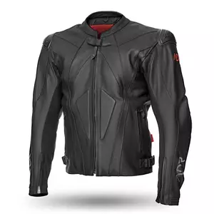 Adrenaline Symetric PPE jachetă de motocicletă din piele neagră 2XL-1