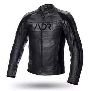 Adrenaline Spirit PPE ādas motocikla jaka melna 3XL-1
