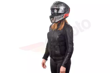 Chaqueta cuero moto mujer Adrenaline Siena 2.0 PPE negro S-6