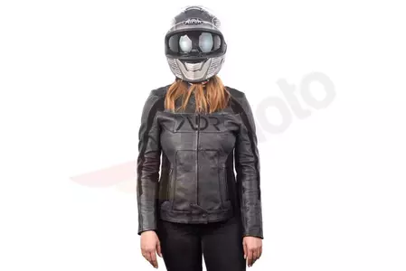 Adrenaline Spirit Lady PPE μαύρο 2XL γυναικείο δερμάτινο μπουφάν μοτοσικλέτας-4