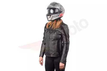 Adrenaline Spirit Lady PPE noir 2XL blouson de cuir moto pour femme-5