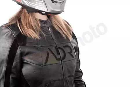 Casaco de couro para motas Adrenaline Spirit Lady PPE preto L-9