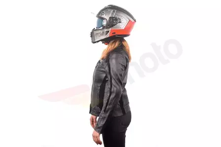 Chaqueta cuero moto Adrenaline Spirit Lady PPE negro M-6