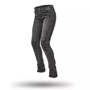 Spodnie motocyklowe jeans damskie Adrenaline Rock Lady PPE czarne 2XL-1