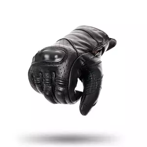 Rękawice motocyklowe skórzane Adrenaline Scrambler 2.0 PPE czarny L-2