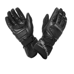 Adrenaline Crux Lady PPE черни L кожени ръкавици за мотоциклет - A0645/20/10/L