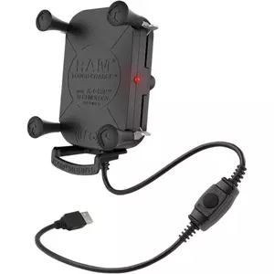 Handyhalterung universal X-Grip Halteklammer mit Ladefunktion Ram Mount - RAM-HOL-UN12WB