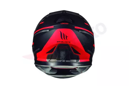 Kask motocyklowy integralny MT Helmets Thunder 3 SV Pitlane z blendą czerwony mat/szary M-3