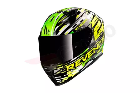 Kask motocyklowy integralny MT Helmets Revenge 2 Baye żółty fluo/zielony/czarny L - MT12796060606/L