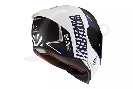 MT Helmets Revenge 2 Chrono capacete integral para motociclismo tapete preto/azul/branco M-3