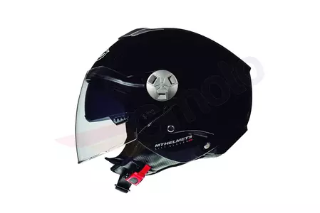 MT Helmets City Eleven casco de moto abierto con visera negro brillante M - MT101800025/M