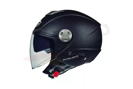 Kask motocyklowy otwarty MT Helmets City Eleven z blendą czarny mat M-1