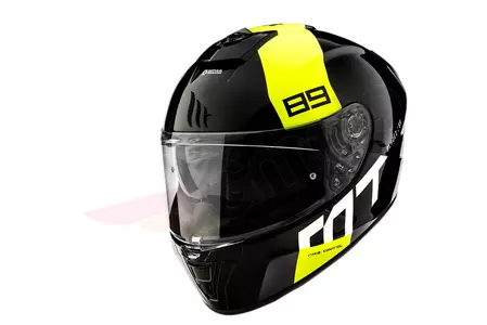 MT Helmets Blade 2 SV 89 casco integral de moto negro/amarillo fluo S-1