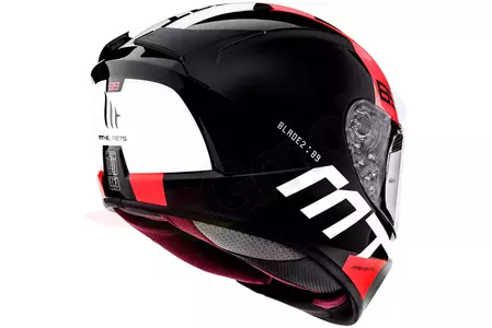 MT Helmets Blade 2 SV 89 integreret motorcykelhjelm sort/rød XS-3