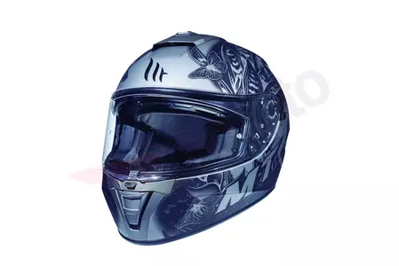 MT Helmets Blade 2 SV Breeze mat grå/sort integreret motorcykelhjelm M-1