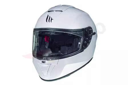 MT ķiveres Blade 2 SV integrālā motociklista ķivere balta spīdīga L-1