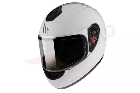 MT Helmets Casco de moto Thunder Kid blanco brillo L-1