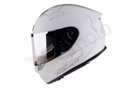 Kask motocyklowy integralny MT Helmets KRE SV z blendą biały połysk M-2