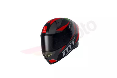 MT Helmets Revenge 2 Mtfoundation Integral-Motorradhelm schwarz/grau/rot matt M-1