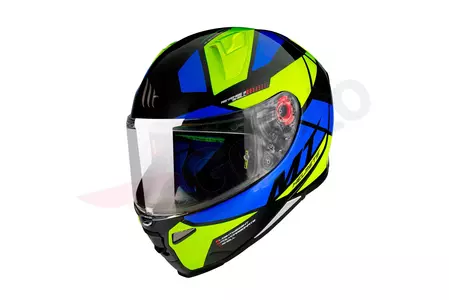 Kask motocyklowy integralny MT Helmets Revenge 2 Scalpel czarny/niebieski/zielony L-1