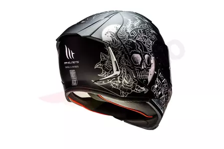 MT Helmets Revenge 2 Integral-Motorradhelm schwarz/weiß matt M-3