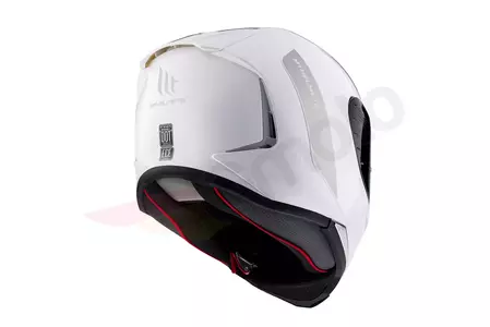 MT Helmets Revenge 2 integrált motoros sisak fehér fényes L-3