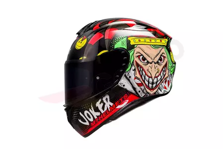 MT Helmets Targo Joker integral motorcykelhjälm vit/svart/röd M-2
