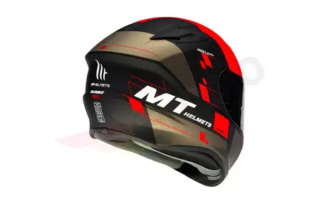 Capacete MT Helmets Targo Rigel integral para motociclistas preto/cinzento/vermelho mate M-3