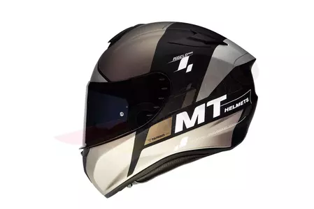 Kask motocyklowy integralny MT Helmets Targo Rigel szary/czarny/brązowy mat M-2