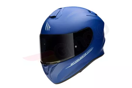 MT šalmai Targo integralus motociklininko šalmas mėlynas matinis M-1