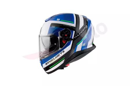 Kask motocyklowy integralny MT Helmets Thunder 3 SV Carry z blendą niebieski/biały/czarny M-2