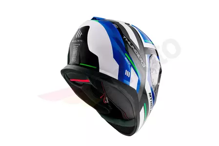 Kask motocyklowy integralny MT Helmets Thunder 3 SV Carry z blendą niebieski/biały/czarny M-3
