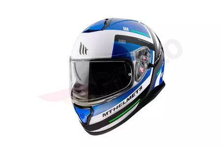 Capacete de motociclista MT Helmets Thunder 3 SV Carry integral com viseira azul/branco/preto S - MT10556462704/S