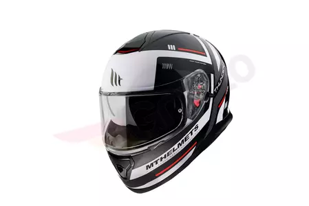 MT Helmets Thunder 3 SV Carry integral motorcykelhjälm med visir vit/svart 3XL-1