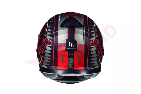 Kask motocyklowy integralny MT Helmets Thunder 3 SV Isle of Man z blendą czarny mat/czerwony M-3