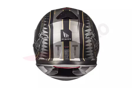 Kask motocyklowy integralny MT Helmets Thunder 3 SV Isle of Man z blendą czarny mat/złoty M-3